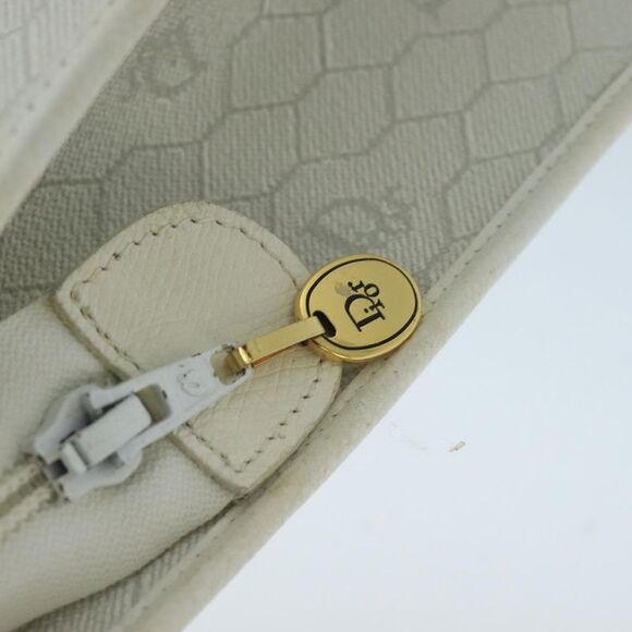 Dior Honeycomb White Canvas Shoulder Bag (Pre-Owned) - Picture 12 of 16